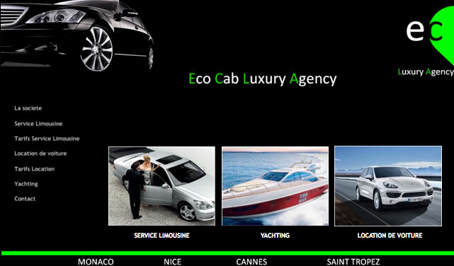 Agence eco cab location de véhicules de transport de luxe dans le sud de la France